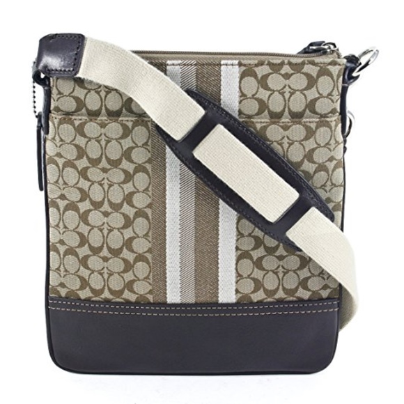 Coach Handbags - COACH Legacy Signature Stripe Swingpack Crossbody
